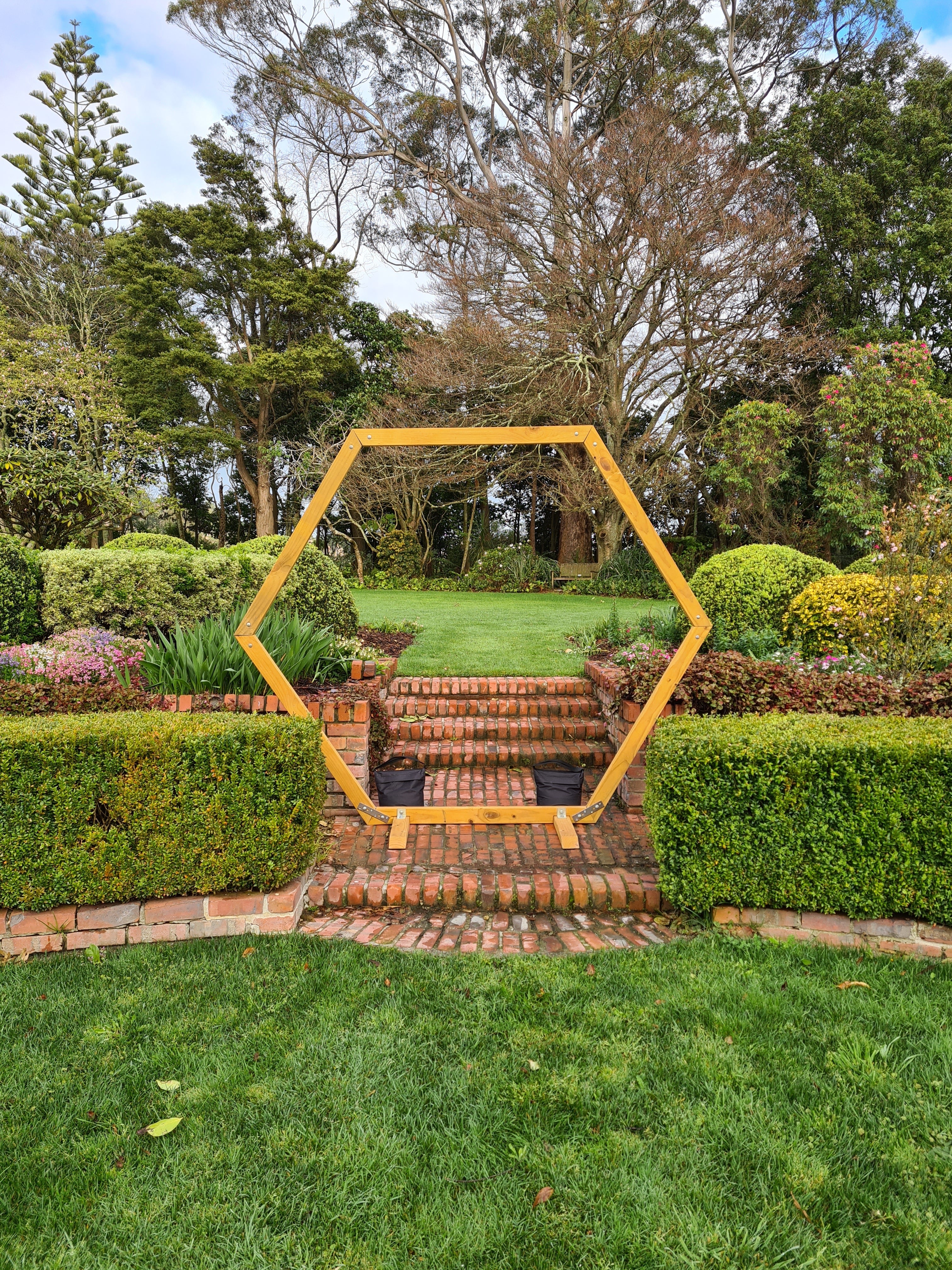 Backdrop Frame/Arch - Hexagon wooden