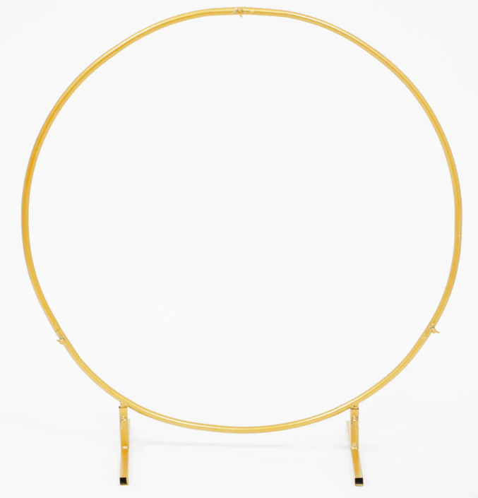 Backdrop Frame/Arch - Round Gold