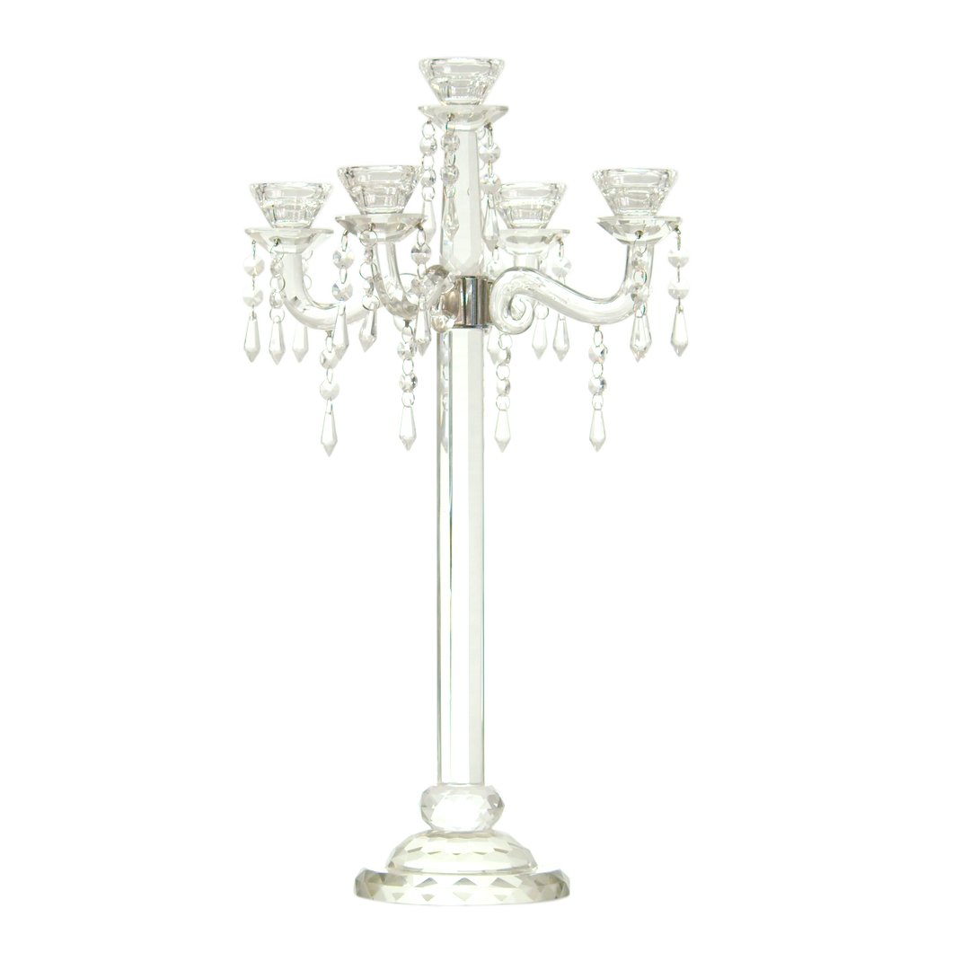 Candelabra - Crystal - Large - 4 arm