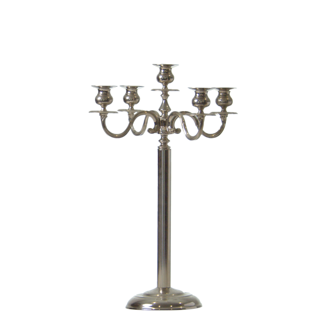 Candelabra - Silver - 5 Arm Tabletop