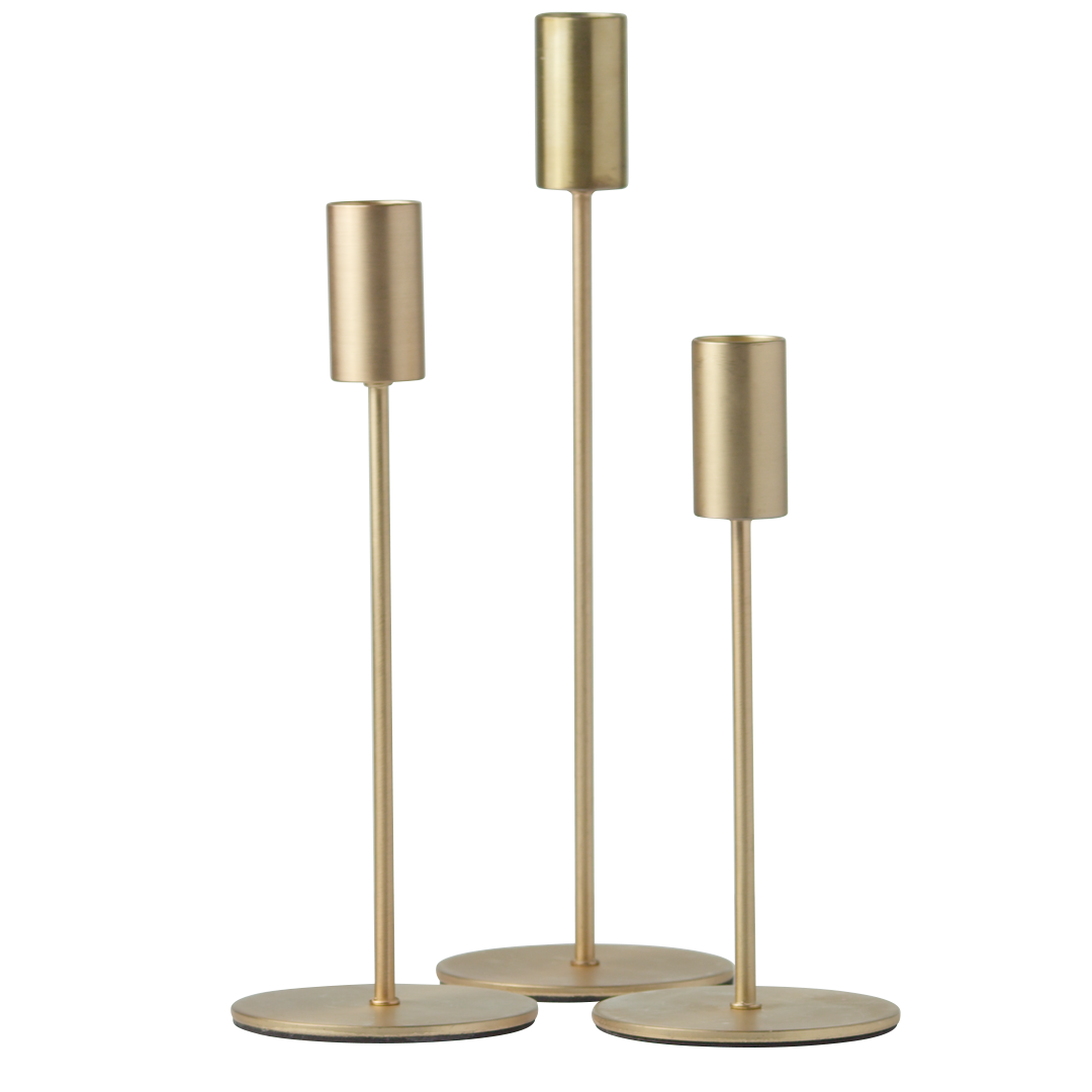 Candlestick - Brushed Gold