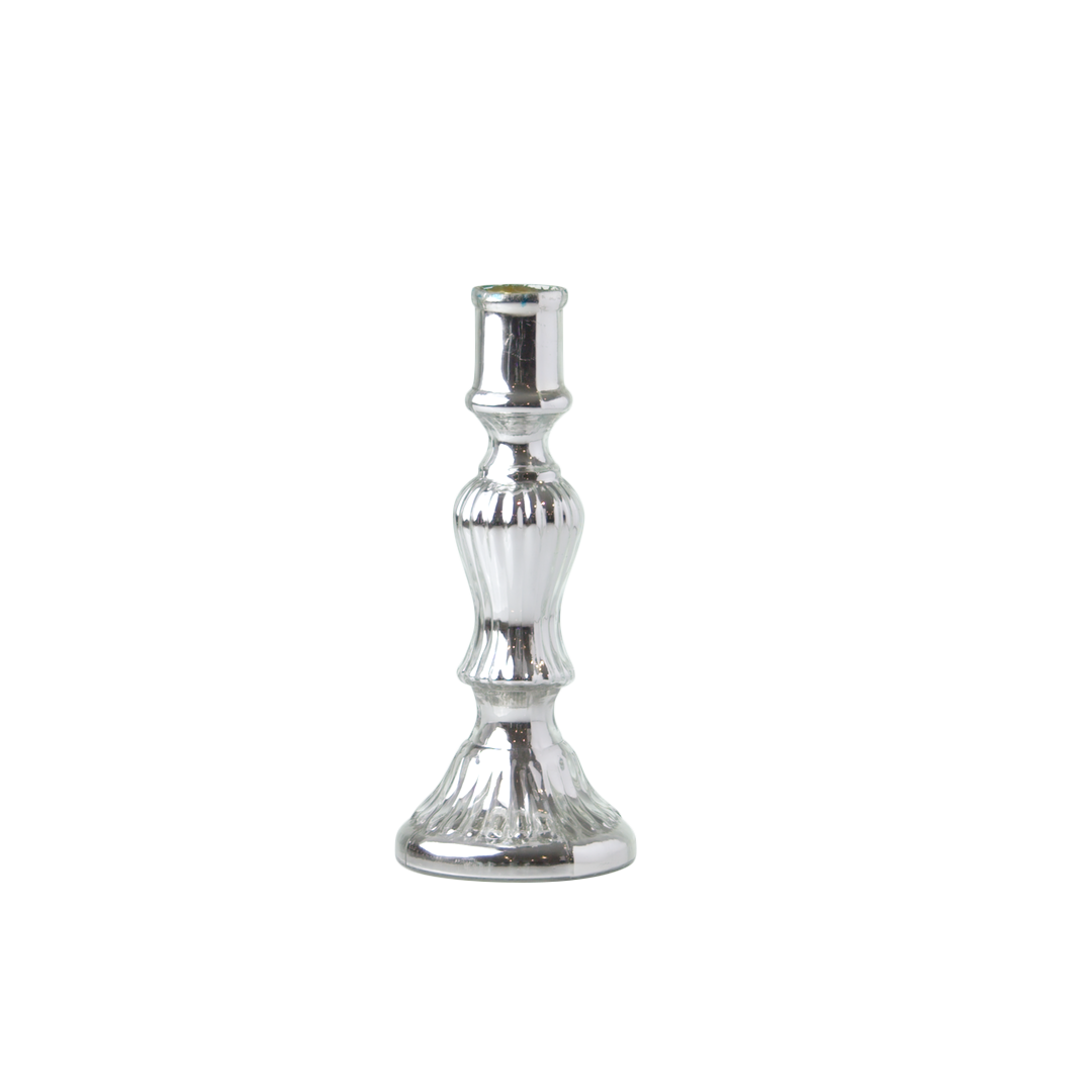 Candlestick - Silver Metallic