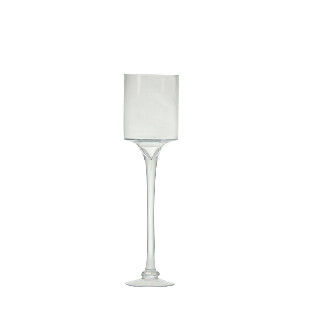 Cylinder - Pedestal - Glass - Tall