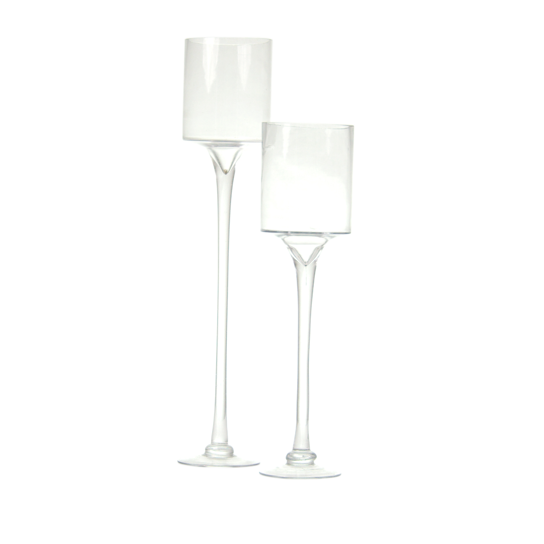 Cylinder - Pedestal - Glass - Short