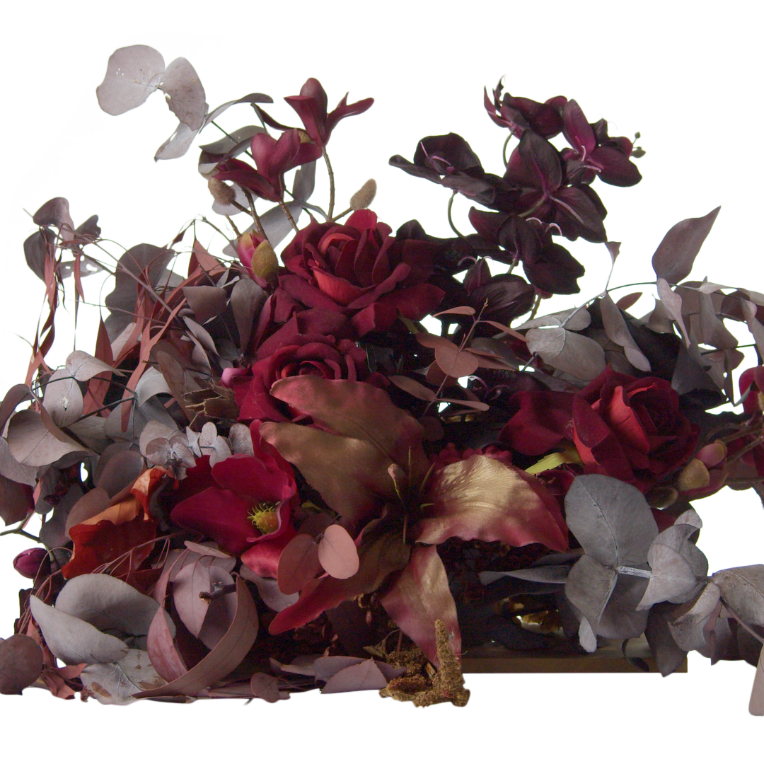 Florals - Maroon/Burgundy - Large Arrangement (couch floral)