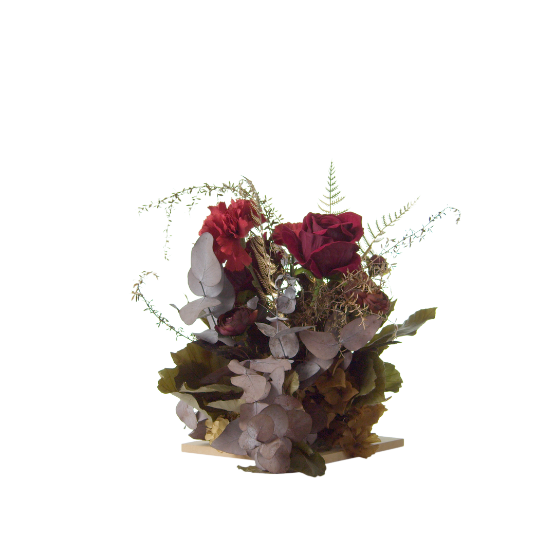 Florals - Maroon/Burgundy - Small Arrangement (step floral)