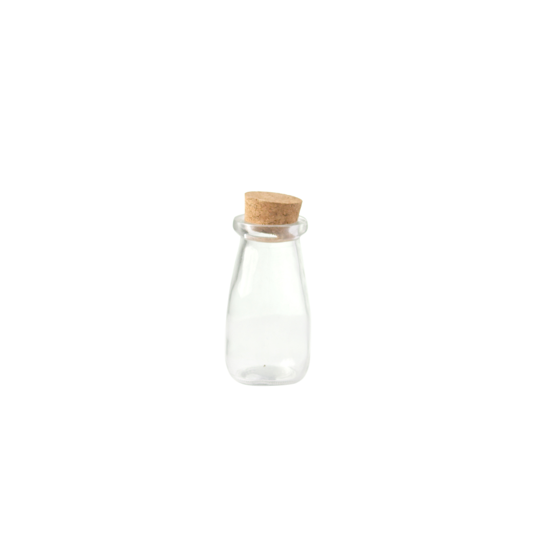 Glass - Bottle - Clear - 9.5cm