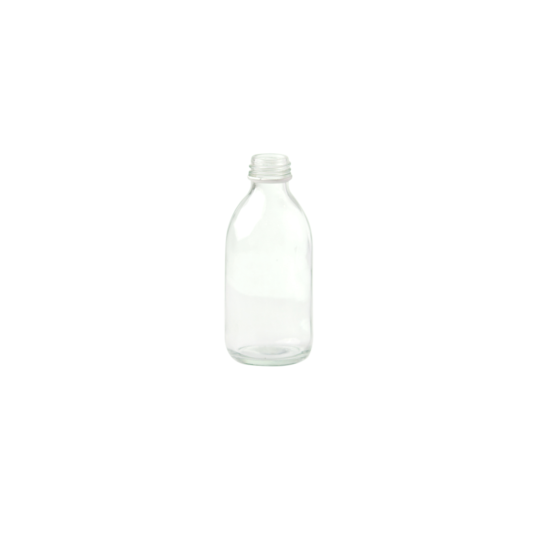 Glass - Bottle - Clear - 13cm