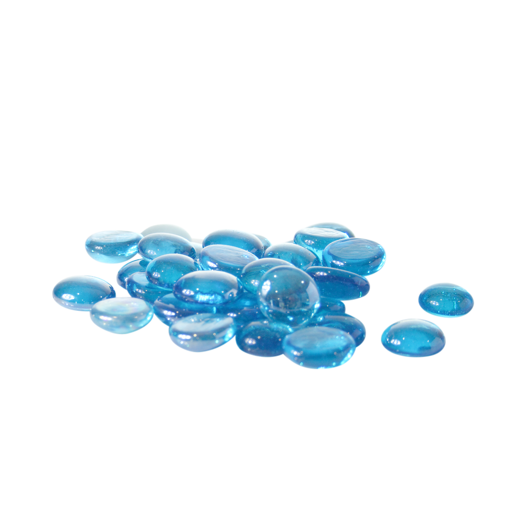 Glass Pebbles - Blue