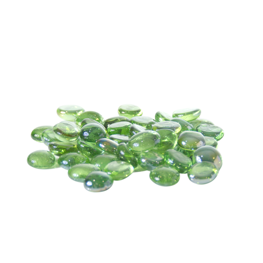 Glass Pebbles - Green