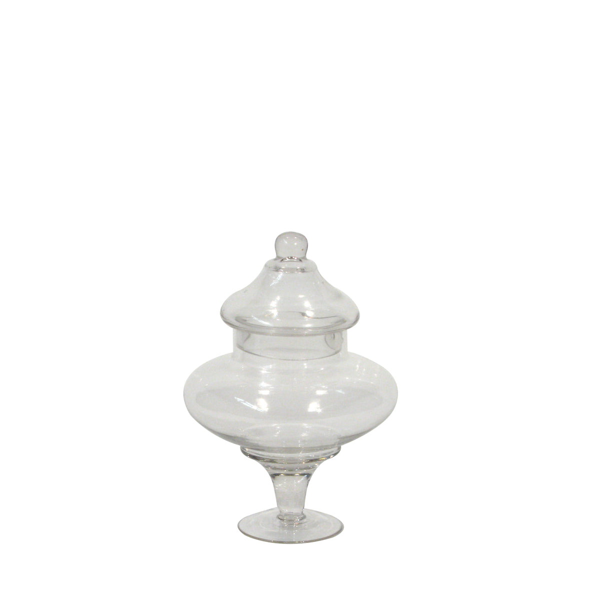 Lolly jars, glass