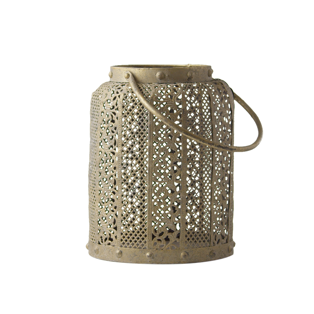 Lantern - Metal - Antique Gold