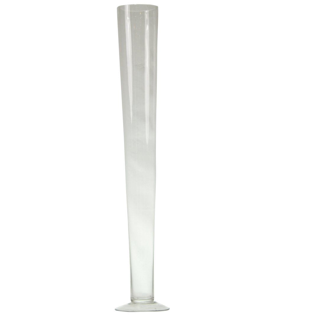 Vase - Conical - Glass - Tall