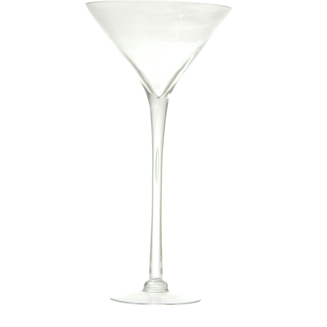 Vase - Martini Clear Glass - Large