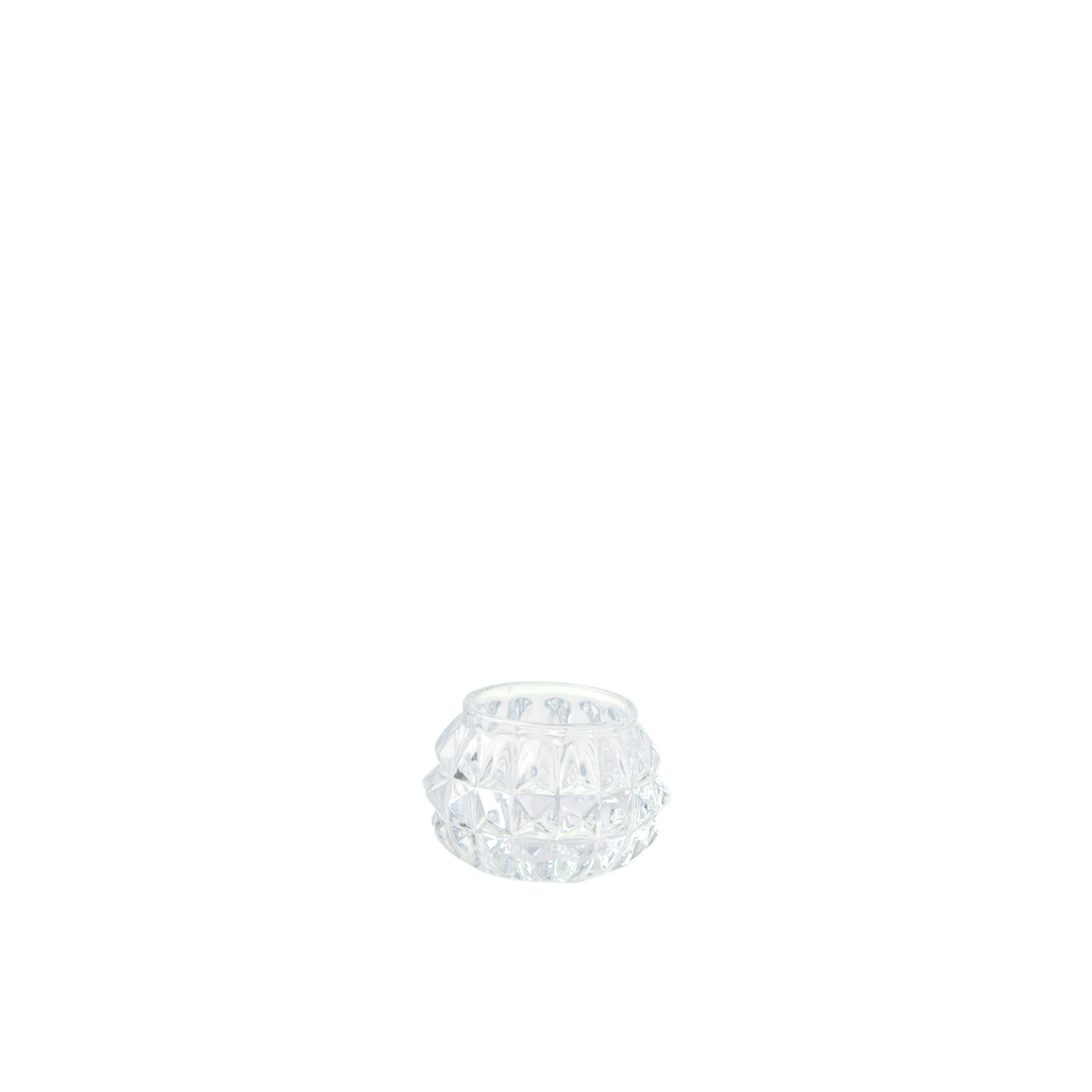 Votive - Tea Light Candle Holder - Cut Chrystal - Spikey