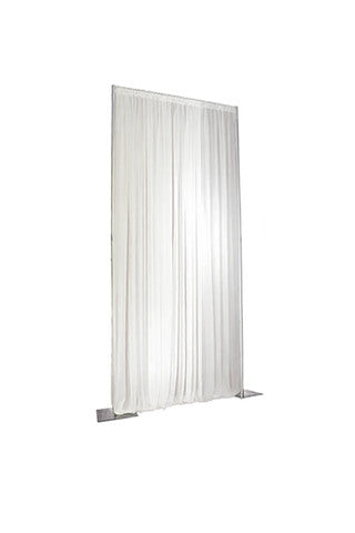 Backdrop Pleated Curtain - White 1m x 4m