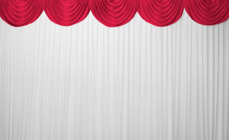 Draping - Scalloped Swags - Red