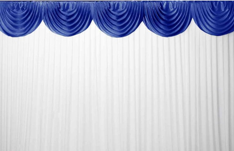 Draping - Scalloped Swags - Blue