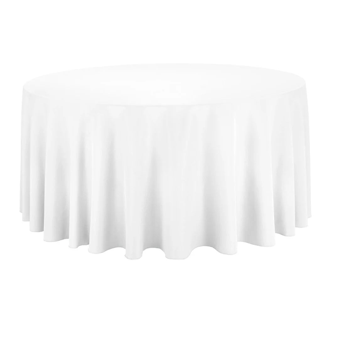Table Cloth 2.6m Round Diameter - White