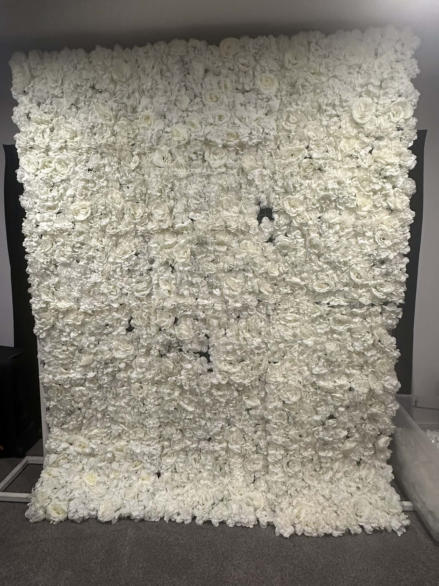 Backdrop - White Floral Wall